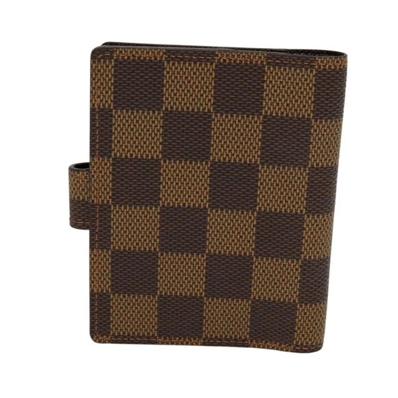 LOUIS VUITTON Damier Ebene Agenda Mini Day Planner Cover R20705 LV Auth 118844 - Picture 2 of 16